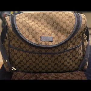 Gently Used Gucci Diaper Sack with Changing Mat!